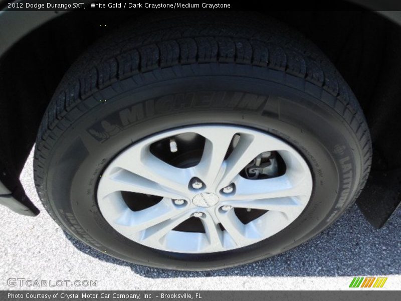 White Gold / Dark Graystone/Medium Graystone 2012 Dodge Durango SXT