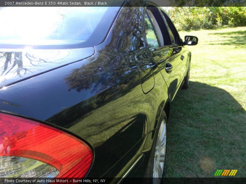 Black / Black 2007 Mercedes-Benz E 350 4Matic Sedan