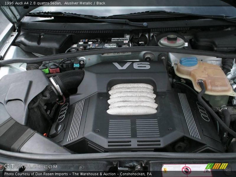 Alusilver Metallic / Black 1996 Audi A4 2.8 quattro Sedan