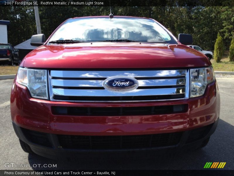 Redfire Metallic / Medium Light Stone 2007 Ford Edge SE