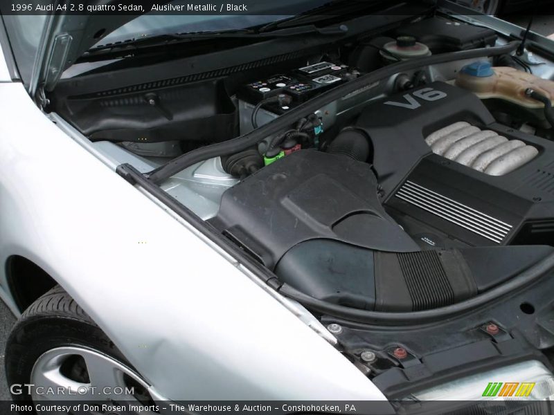 Alusilver Metallic / Black 1996 Audi A4 2.8 quattro Sedan