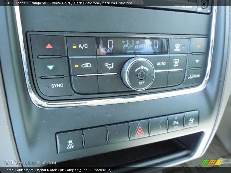 White Gold / Dark Graystone/Medium Graystone 2012 Dodge Durango SXT