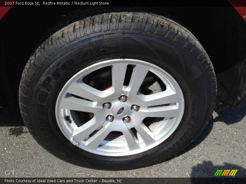 Redfire Metallic / Medium Light Stone 2007 Ford Edge SE