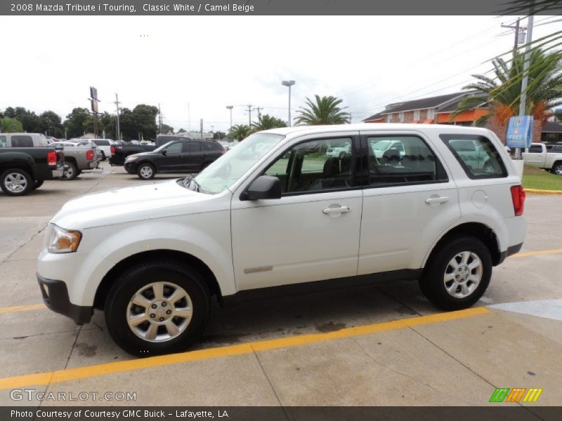 Classic White / Camel Beige 2008 Mazda Tribute i Touring