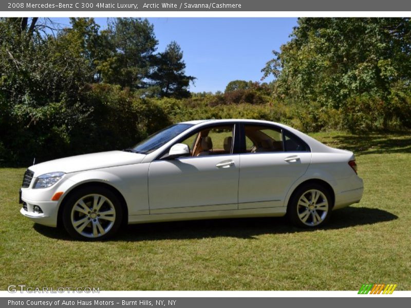 Arctic White / Savanna/Cashmere 2008 Mercedes-Benz C 300 4Matic Luxury