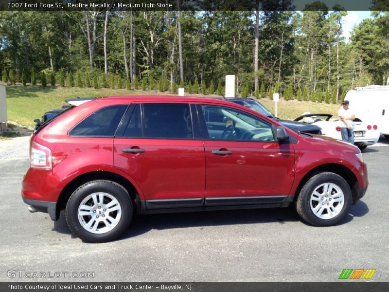 Redfire Metallic / Medium Light Stone 2007 Ford Edge SE