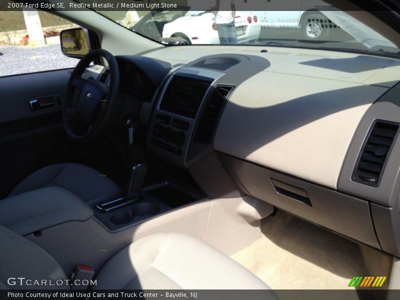 Redfire Metallic / Medium Light Stone 2007 Ford Edge SE