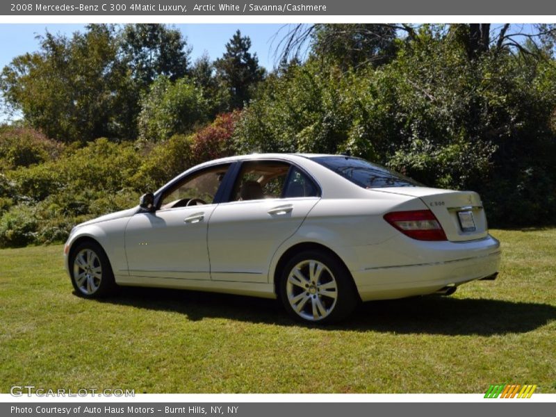 Arctic White / Savanna/Cashmere 2008 Mercedes-Benz C 300 4Matic Luxury