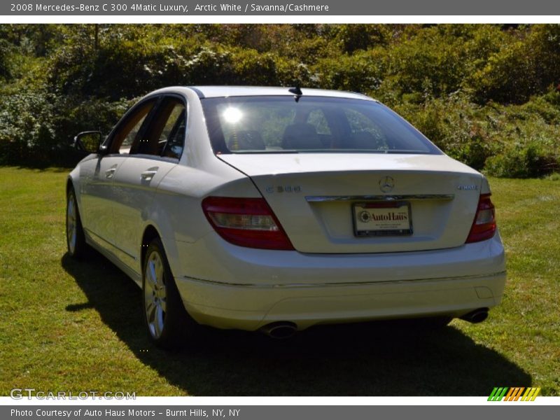 Arctic White / Savanna/Cashmere 2008 Mercedes-Benz C 300 4Matic Luxury