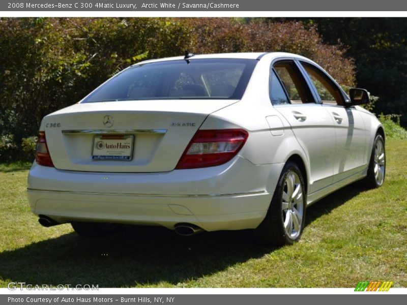 Arctic White / Savanna/Cashmere 2008 Mercedes-Benz C 300 4Matic Luxury
