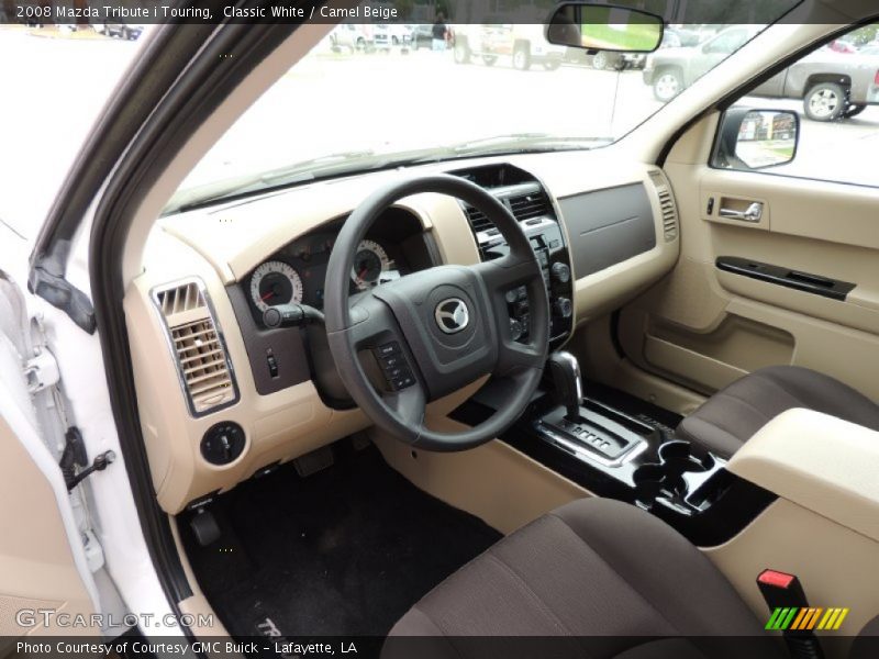 Classic White / Camel Beige 2008 Mazda Tribute i Touring