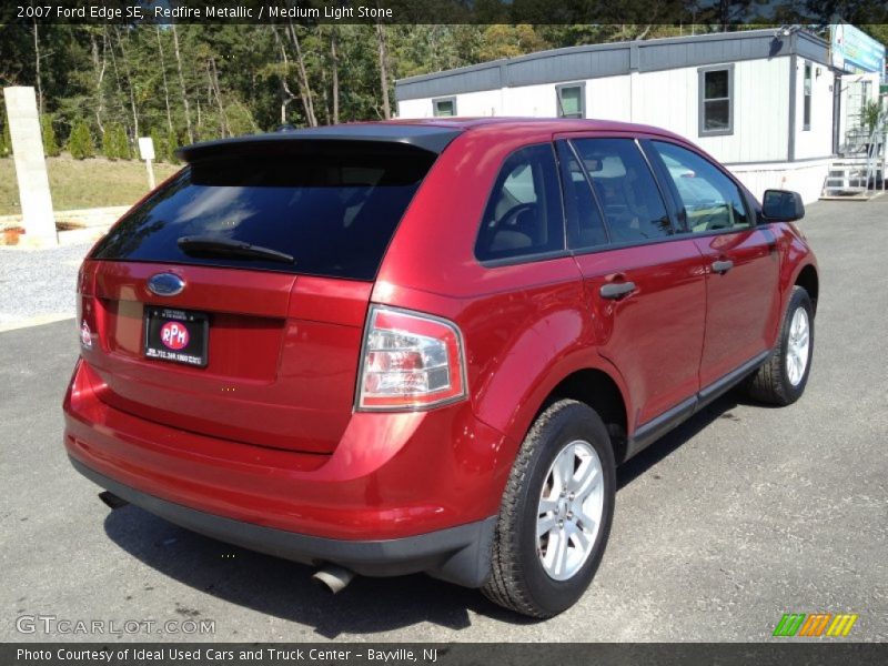 Redfire Metallic / Medium Light Stone 2007 Ford Edge SE