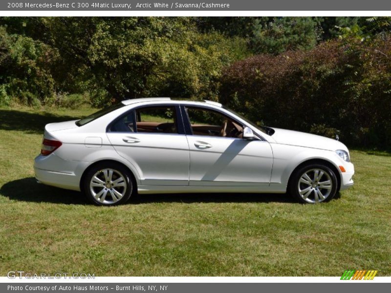 Arctic White / Savanna/Cashmere 2008 Mercedes-Benz C 300 4Matic Luxury