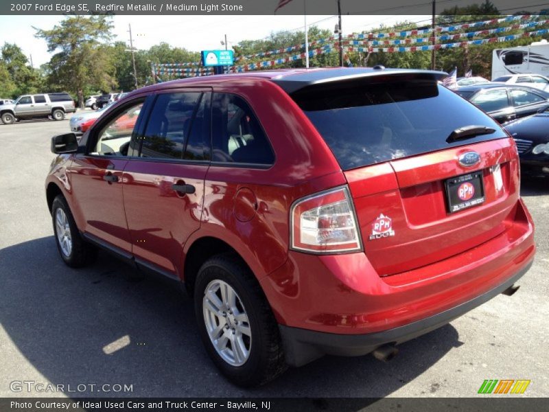Redfire Metallic / Medium Light Stone 2007 Ford Edge SE