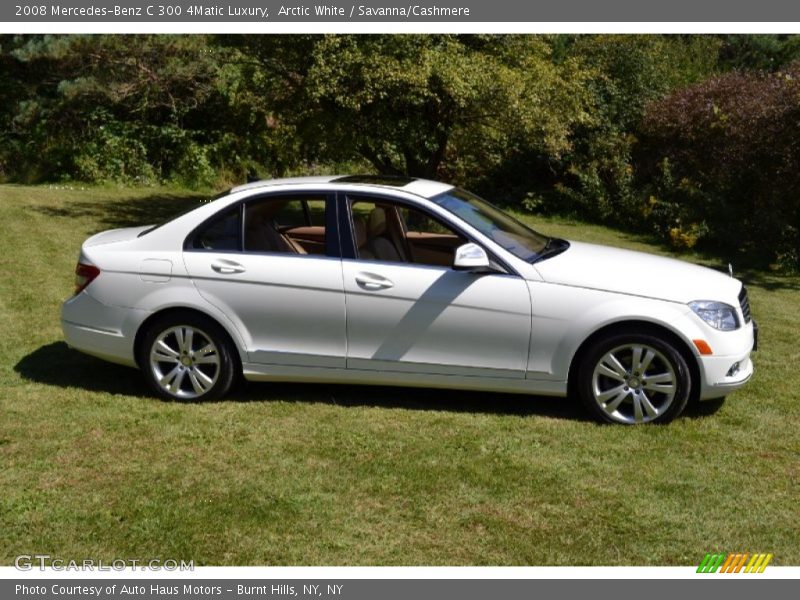 Arctic White / Savanna/Cashmere 2008 Mercedes-Benz C 300 4Matic Luxury