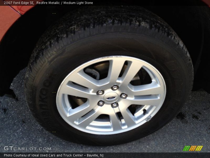 Redfire Metallic / Medium Light Stone 2007 Ford Edge SE