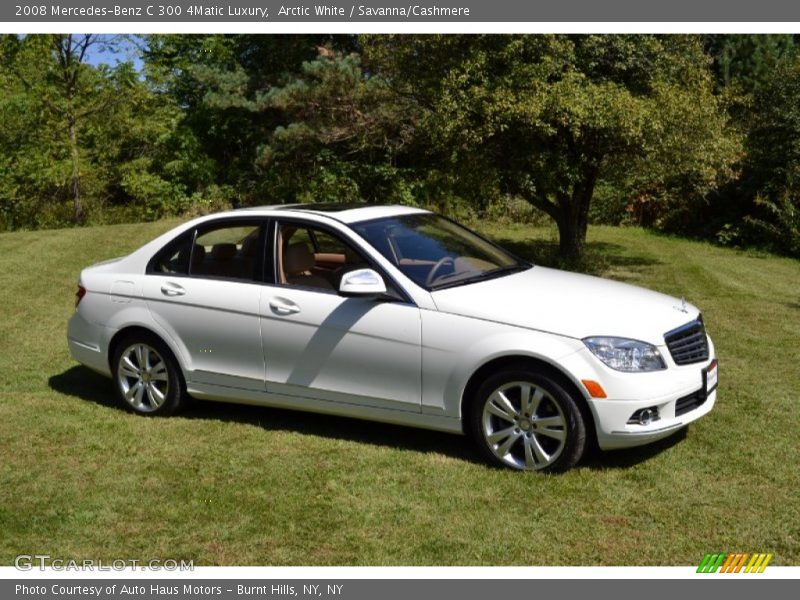Arctic White / Savanna/Cashmere 2008 Mercedes-Benz C 300 4Matic Luxury