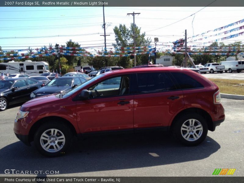 Redfire Metallic / Medium Light Stone 2007 Ford Edge SE