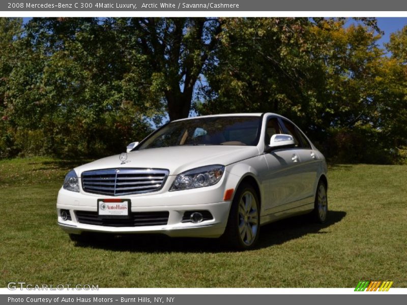 Arctic White / Savanna/Cashmere 2008 Mercedes-Benz C 300 4Matic Luxury