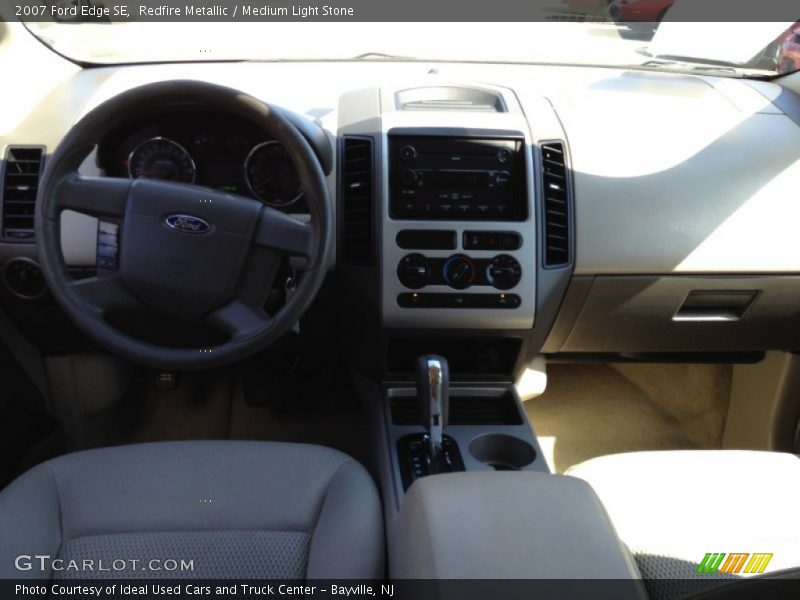 Redfire Metallic / Medium Light Stone 2007 Ford Edge SE