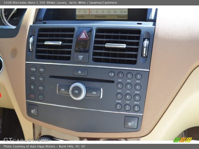 Arctic White / Savanna/Cashmere 2008 Mercedes-Benz C 300 4Matic Luxury