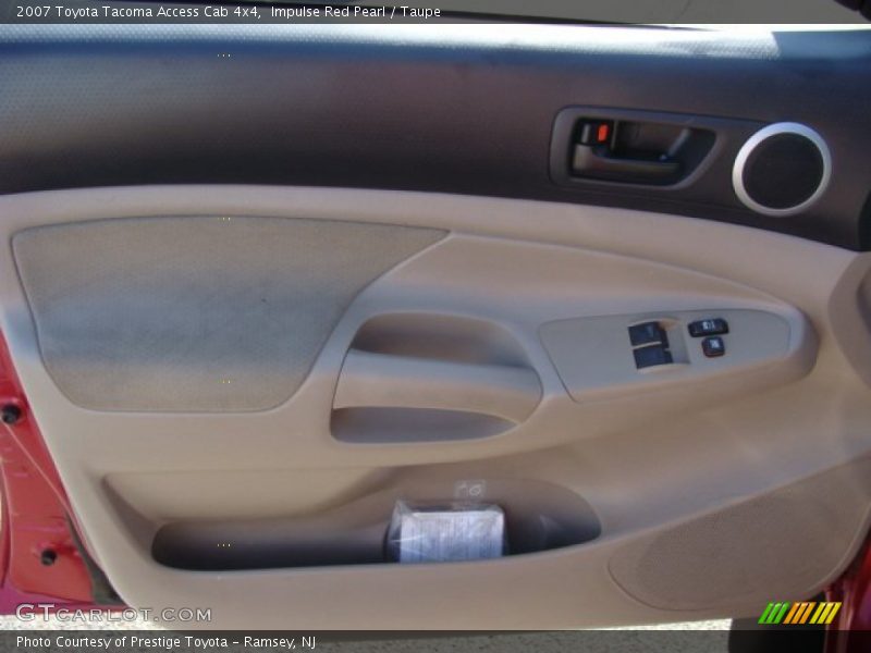 Impulse Red Pearl / Taupe 2007 Toyota Tacoma Access Cab 4x4