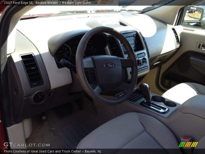 Redfire Metallic / Medium Light Stone 2007 Ford Edge SE