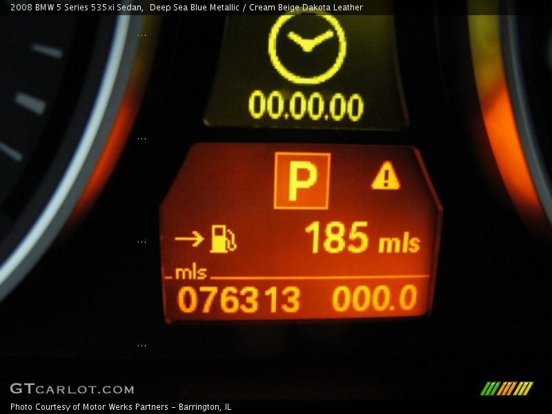 Deep Sea Blue Metallic / Cream Beige Dakota Leather 2008 BMW 5 Series 535xi Sedan