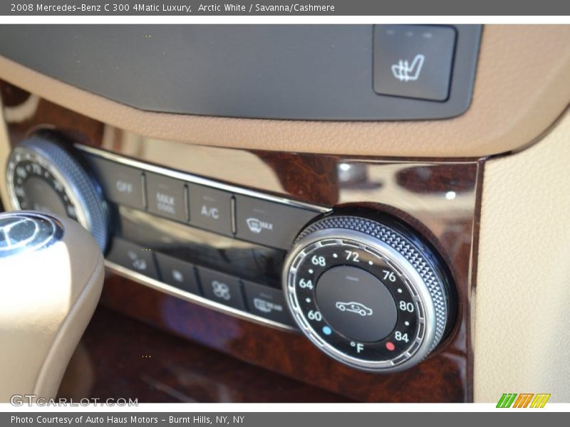 Arctic White / Savanna/Cashmere 2008 Mercedes-Benz C 300 4Matic Luxury