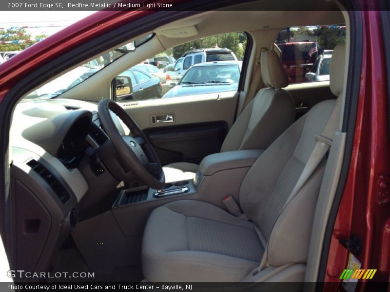 Redfire Metallic / Medium Light Stone 2007 Ford Edge SE