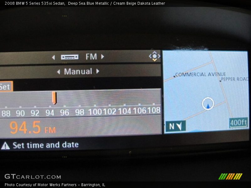 Deep Sea Blue Metallic / Cream Beige Dakota Leather 2008 BMW 5 Series 535xi Sedan