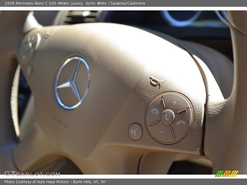 Arctic White / Savanna/Cashmere 2008 Mercedes-Benz C 300 4Matic Luxury