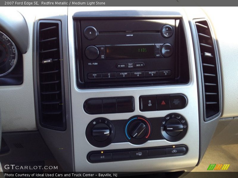Redfire Metallic / Medium Light Stone 2007 Ford Edge SE