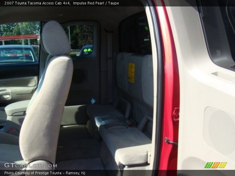 Impulse Red Pearl / Taupe 2007 Toyota Tacoma Access Cab 4x4