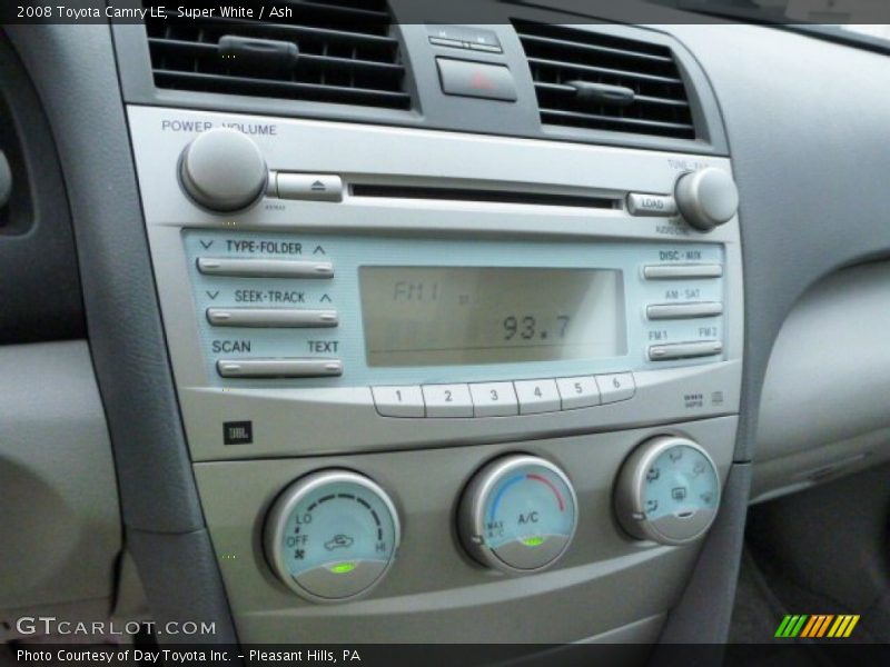 Super White / Ash 2008 Toyota Camry LE