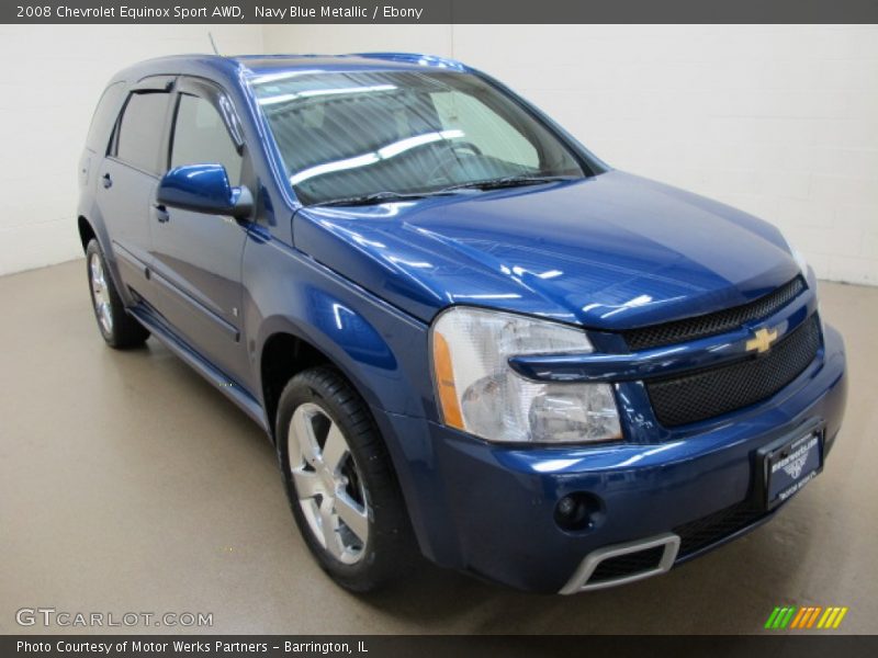 Navy Blue Metallic / Ebony 2008 Chevrolet Equinox Sport AWD