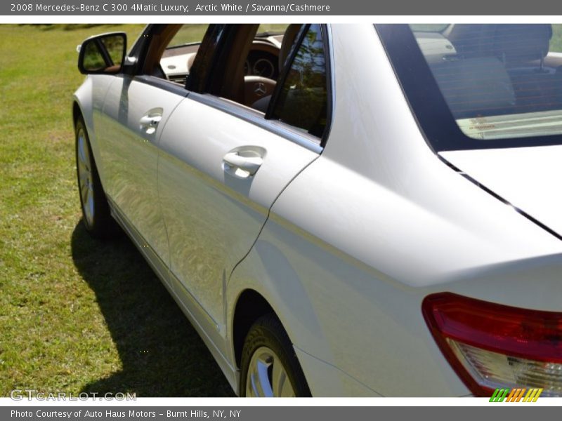 Arctic White / Savanna/Cashmere 2008 Mercedes-Benz C 300 4Matic Luxury