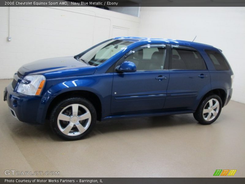 Navy Blue Metallic / Ebony 2008 Chevrolet Equinox Sport AWD