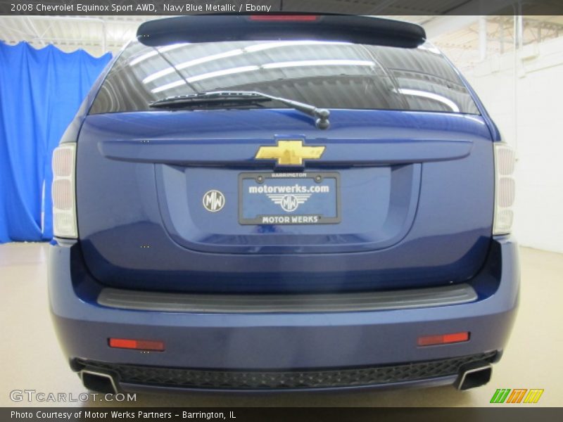 Navy Blue Metallic / Ebony 2008 Chevrolet Equinox Sport AWD
