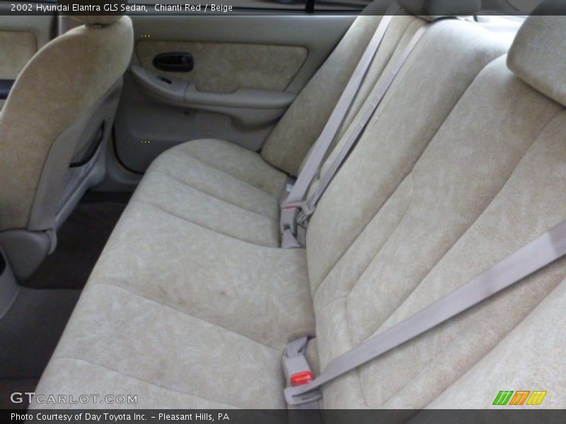 Chianti Red / Beige 2002 Hyundai Elantra GLS Sedan