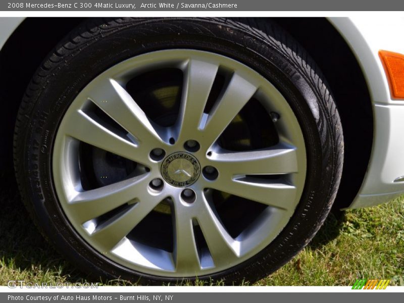 Arctic White / Savanna/Cashmere 2008 Mercedes-Benz C 300 4Matic Luxury
