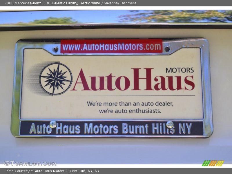 Arctic White / Savanna/Cashmere 2008 Mercedes-Benz C 300 4Matic Luxury