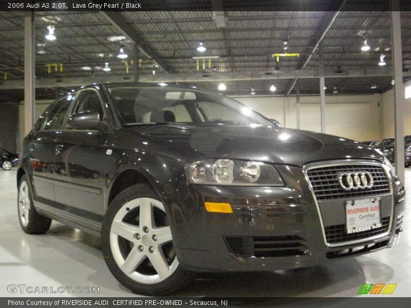 Lava Grey Pearl / Black 2006 Audi A3 2.0T