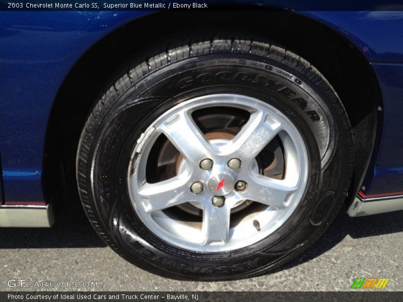 Superior Blue Metallic / Ebony Black 2003 Chevrolet Monte Carlo SS