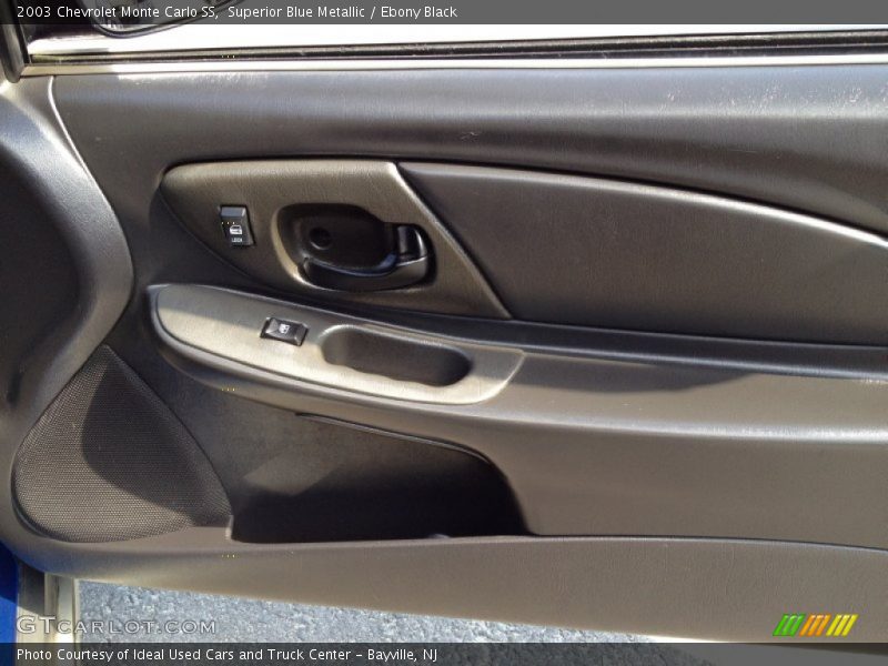 Superior Blue Metallic / Ebony Black 2003 Chevrolet Monte Carlo SS