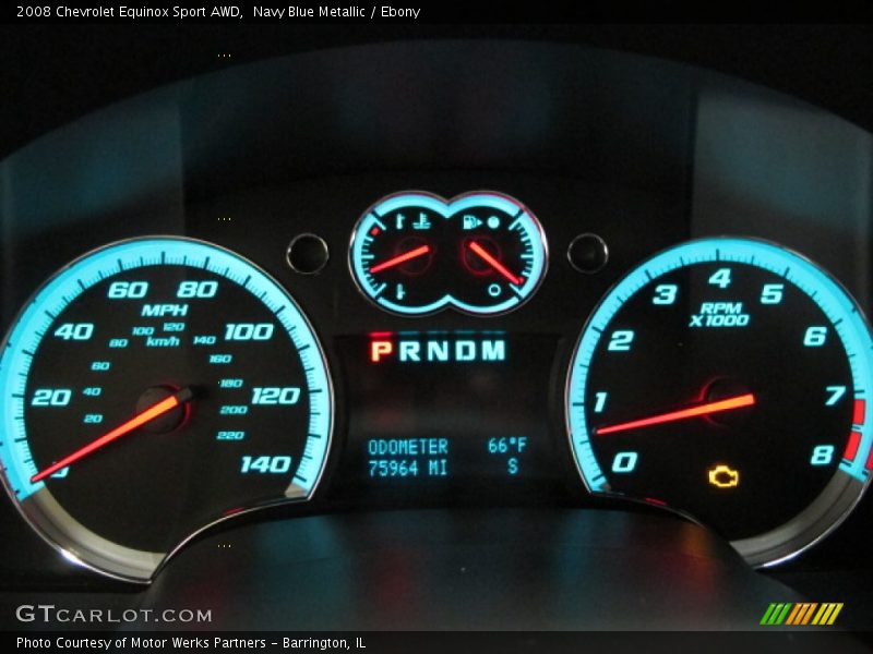 Navy Blue Metallic / Ebony 2008 Chevrolet Equinox Sport AWD