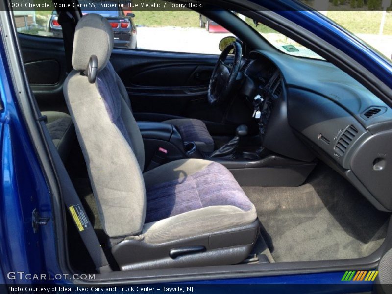 Superior Blue Metallic / Ebony Black 2003 Chevrolet Monte Carlo SS
