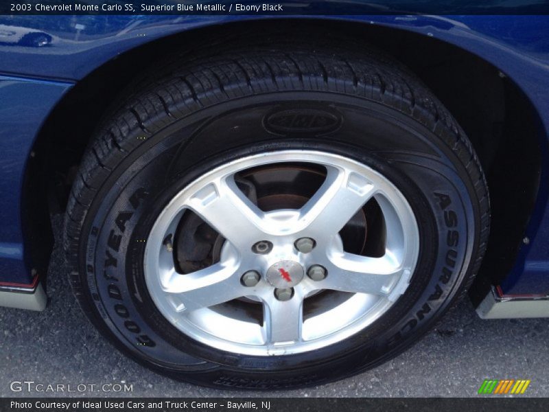 Superior Blue Metallic / Ebony Black 2003 Chevrolet Monte Carlo SS