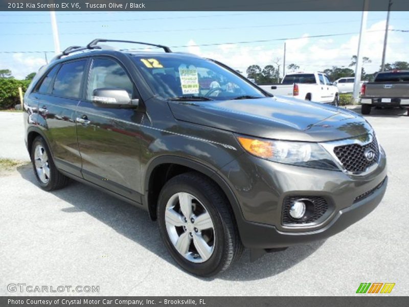 Tuscan Olive / Black 2012 Kia Sorento EX V6