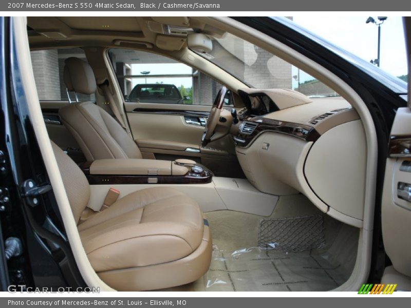 Black / Cashmere/Savanna 2007 Mercedes-Benz S 550 4Matic Sedan